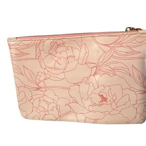 ipsy Pink Floral Cosmetic Bag